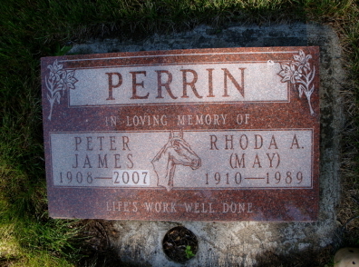 Peter James and Roda A (May) Perrin