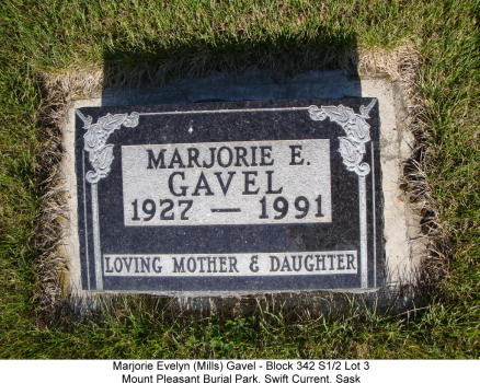 Marjorie's Headstone