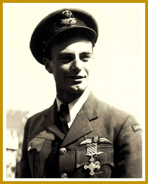 Gordon Baker with the DFC in September 1945